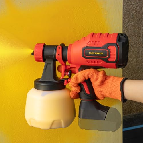 Brushless Cordless Paint Sprayer Compatible with Milwaukee 18V Battery (Battery Not Included),1000ml/min High Flow,1200ml Container,150 Din/s Max Viscosity,Paint Sprayer for Furniture & Cabinets