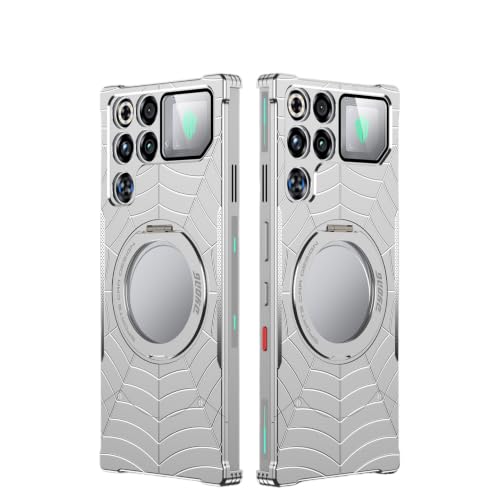 ZTE RedMagic 11 Pro�ƌ݊����̂���g�уP�[�X�A���C�z���t���A��]�X�^���h�t���A�Փ˖h�~�A����������A���~�j�E�������g�уP�[�X�C�V���o�[�FZTE RedMagic 11 Pro
