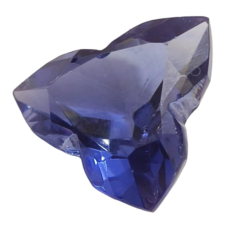 Saphir bleu naturel véritable 13x14x7mm pour haute joaillerie DIY