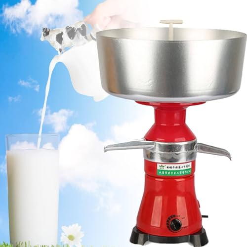 YMAOMAO Centrífuga eléctrica para Leche, Separador de Leche, Nata, Nata Fresca, Nata eléctrica, Nata eléctrica, Nata de 80 l/h con Cuenco de 12 l