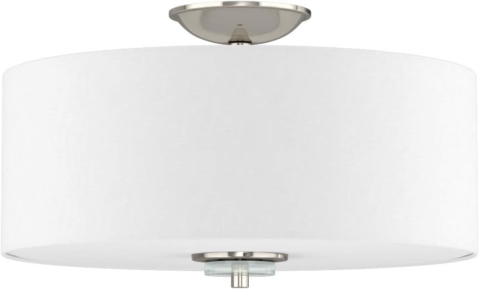 Park Harbor PHSFL4003PN Park Harbor PHSFL4003 Bankloft 16" Wide 3 Light Semi-Flush Ceiling Fixture
