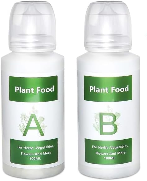 Hydroponic Nutrients AB Plant Food Nutrients, Plant Food A & B Hydroponics Supplies, Indoor Plant Fertilizer for Hydroponics Growing System