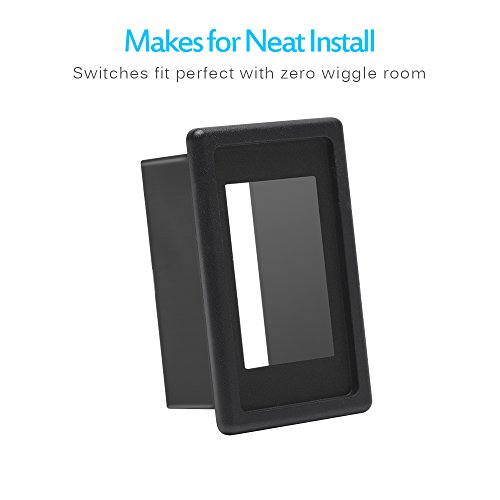 Mictuning Mh001 Rocker Switch Holder Panel Housing Kit (Fireproof Abs Plastic Black), 1 Pack #TOP3
