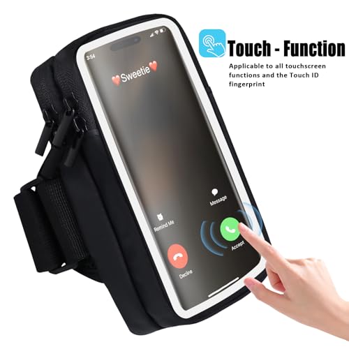 MOVOYEE Phone Holder for Running Armband Cell Phone Holder iPhone 17 16 16e 15 14 13 12 11 Pro Max Xs Xr X Plus Mini Galaxy Ultra S26 Note, Sports Arm Bag Bands Fit Exercise Gym Workout Runner Hiking by MOVOYEE - Used condition - Image 3