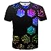EOWJEED Unisex T-Shirts Men Women 3D Print Summer Crewneck Casual Short Sleeve Graphic Shirts Top Tees XL