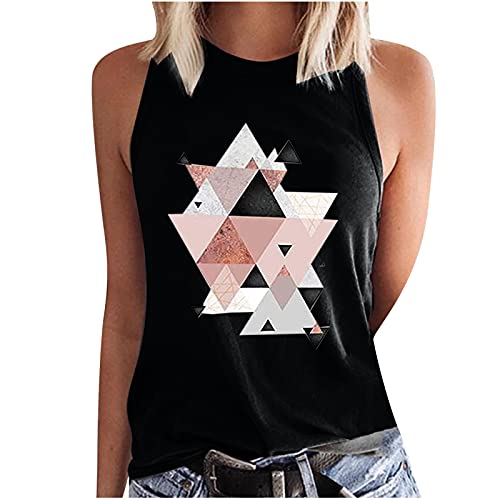 Blusa feminina linda camiseta moderna casual caimento solto gola redonda túnica camisetas sem mangas