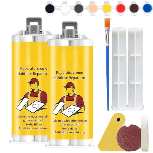 Kit de reparación rápida para baldosas y piedra 2 piezas miniatura 1
