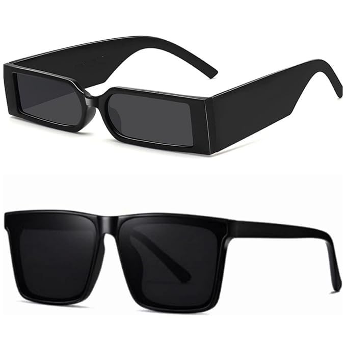 Image of Unisex Stylish Round Sunglasses | TAC Polarized Lens | 100% UV Protection | Men & Women Driving Bikes, Outdoor Sports, Hiking & Travel Eyewear (black sunglass)