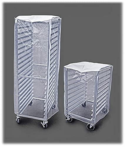 New Star Foodservice 530387 Commercial-Grade Sheet Pan/Bun Pan Rack Cover, Plastic, 20-Tier, 28" L X 23" W X 61" H, Clear #TOP5