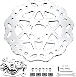 RZEOZU 180mm Mini Bike Disc Brake Rotor Kit with Rear Brake Caliper Replacement for Monster Mega Moto 80 105cc...