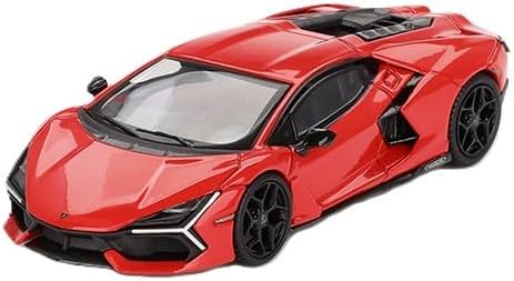Diecast Model Car Compatible with Mini GT 1:64 Lamborghini Revuelto Arancio Dac Lucido Limited Edition MGT00774