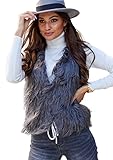 kunstpelz weste schwarz 💗Stilvoll - Weste Damen elegant im Boho-Stil, toll für jeden Tag, aber auch für verschiedene Anlässe. Diese Weste Frauen ist perfekt für kühlere Herbst- und Wintertage