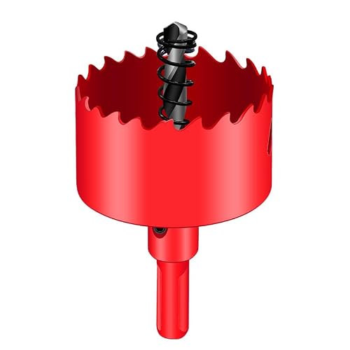 2 Inch Hole Saw, Heavy Duty 2 Inch Hole Drill Bit, 51mm Bi-Metal Hole Cutter for Wood, Plastic, Drywall