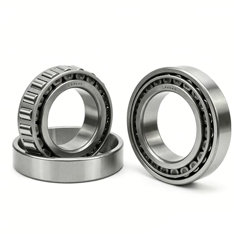 2 Sets Wheel Bearings L44649 / L44610 Tapered Roller Bearing Cone and Cup 1.0625 Bore x 1.98 OD x 0.56 Thick Chrome Steel Taper Bearing