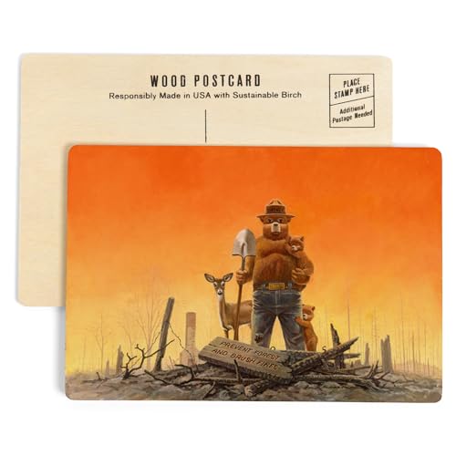 Smokey Bear, Why?, Prevent Forest and Brush Fires (4x6 Birch