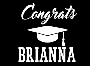 Paperback Congrats Brianna: Graduation Cap Guest Signing Book For Party, Personalized Gift. Graduate Advice or Autograph Book Lined. (Tassel Zone) Book