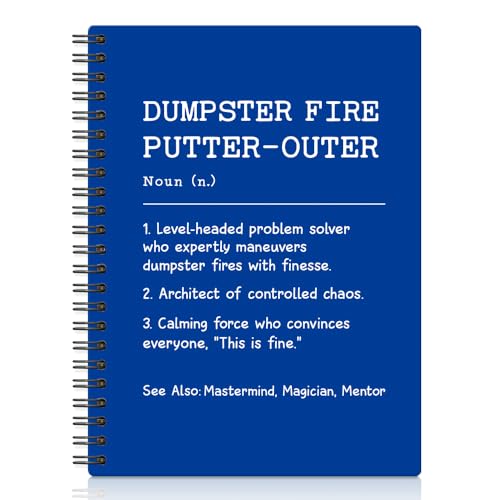 Dumpster Fire Putter carnet original pour un cadeau de départ retraite