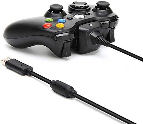 Reiso 2 Pack USB Charging Cable Wireless Charger for Xbox 360 Wireless Controller (Black) - 5