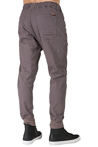 Level 7 Mens Drop Crotch Premium Washed Stretch Twill Jogger Pants With Zipper Pockets2