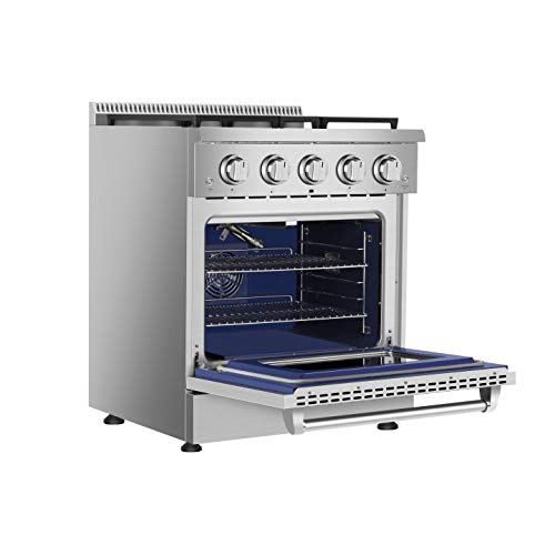 image for Empava 30 in. 4.2 cu. ft. Pro-Style Slide-In Single Oven Gas Range wit