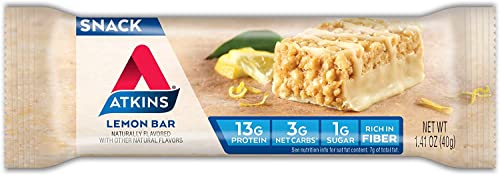 Atkins, Light & Crispy Lemon Bar, 1.41 Ounce (Pack Of 5) #TOP7