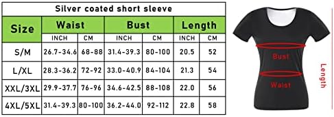 Valcatch Sauna Sweat T-Shirt for Women Top Sauna Shirt Waist Trainer Workout Sauna Shapewear Slimming Shirt Exercise Pullover Fitness Short Sleeve Heat Trapping Top