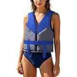 Gilet de Sauvetage pour Femme pour Sports Nautiques en Plein air Idéal pour Le Kayak, la Navigation de Plaisance, la plongée avec Tuba, la plongée avec Tuba Bandoulière réglable Eté