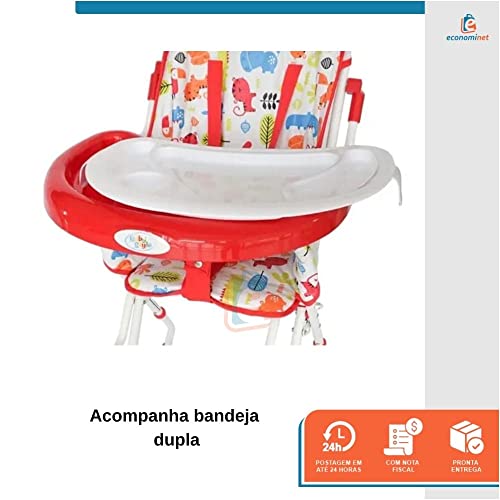 Cadeira Alimentação Flash Baby Style (Vermelho)