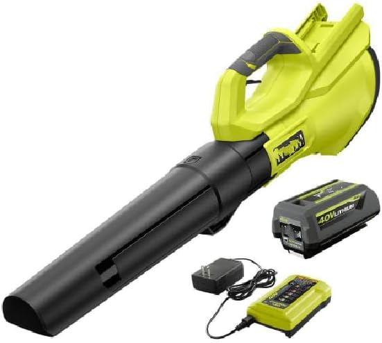 40V Cordless Leaf Blower, 120 MPH 550 CFM High Power, Includes 4.0Ah Battery & Charger