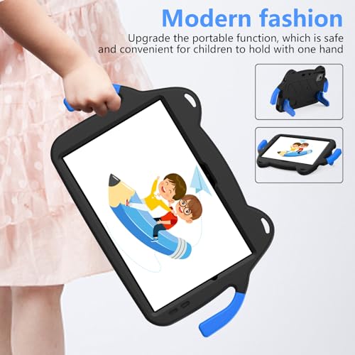 for Onn 11\" Tablet Pro Model:100110027 (2023) Kids Case,Lightweight EVA+PC Kid Friendly Shockproof Stand Protective Case, with Handle + Shoulder Strap(Black)