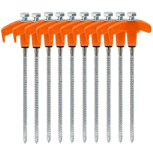 Ongles de sol de 25 cm ancrage haute résistance en acier pour tente de camping