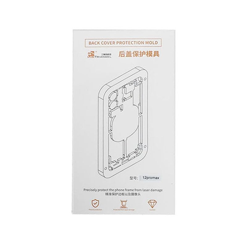 Moule de protection iPhone 12 Pro Max pour laser Triangel et retrait de vitre