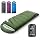 Bolsa de dormir rectangular para adultos y adolescentes TANSTRIDER, impermeable, para camping 4 estaciones, con funda compresora, 86.6 x 31.5 pulgadas miniatura 1