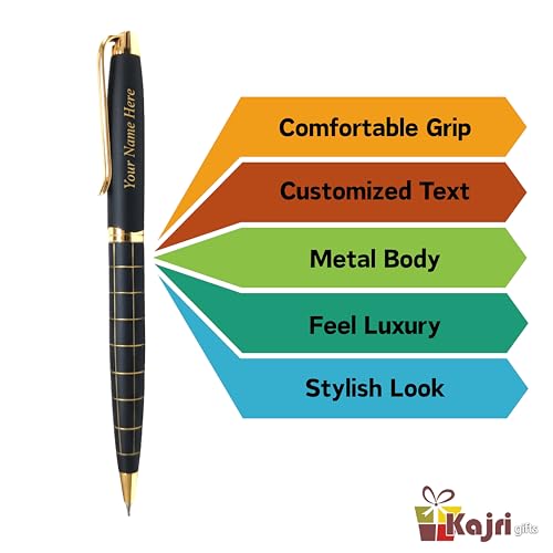 Image of Kajri Gifts Personalized Pen with Name Engraved Wooden Gift Box Best for Gifting, Corporate Gift, Doctor, Advocate, Boss, Employee, Teacher (Primium Check)