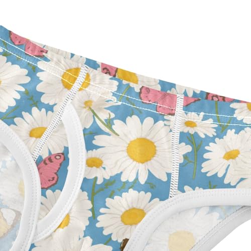 Wusikd Butterflies Boys' Underwear Cotton Daisies Boys Briefs Soft Toddler Underwear 2T4