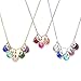 Valentine's Day Gift for Her Personalized Birthstone Necklace Mothers Day Jewelry Initial Necklace for Women Birthstone Gift Grandma Necklace - BSON-H-L-D