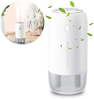 JISULIFE Mini Travel Air Humidifier,USB Portable Desk Humidifier, 10 Hours Running time After