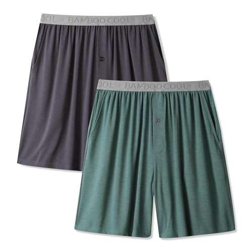 BAMBOO COOL Men's Pajama Bottoms Soft Comfy Breathable Lightweight Sleepwear