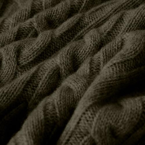 Mens Quarter Zip Cable Knit Sweater Jacquard Pullover Long Sleeve Pullover Sweaters Casual Plus Size Sweater2