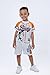 Bluey Little Boys Mesh Baseball Jersey Athletic T-Shirt and Shorts Outfit Set Warm Gray/Orange 5