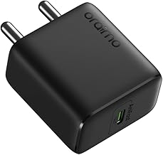 Oraimo 25W GAN Charger | Ultra Fast PowerGAN PD 3.0 & QC 3.0 USB-C Wall Adapter | for All Type-C Phones and Tablets | Compact Travel-Safe | Built-in Overheat Protection | BIS Certified