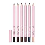 Doll 10 Eye Believe In Magic Eyeliner Set - 6 Color Water-Resistant Fine Gel Eye Liner Kit