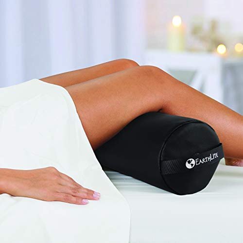 EARTHLITE Bolster Pillow Stowaway – Inflatable Massage, Travel & Leg Bolster, 100% PU