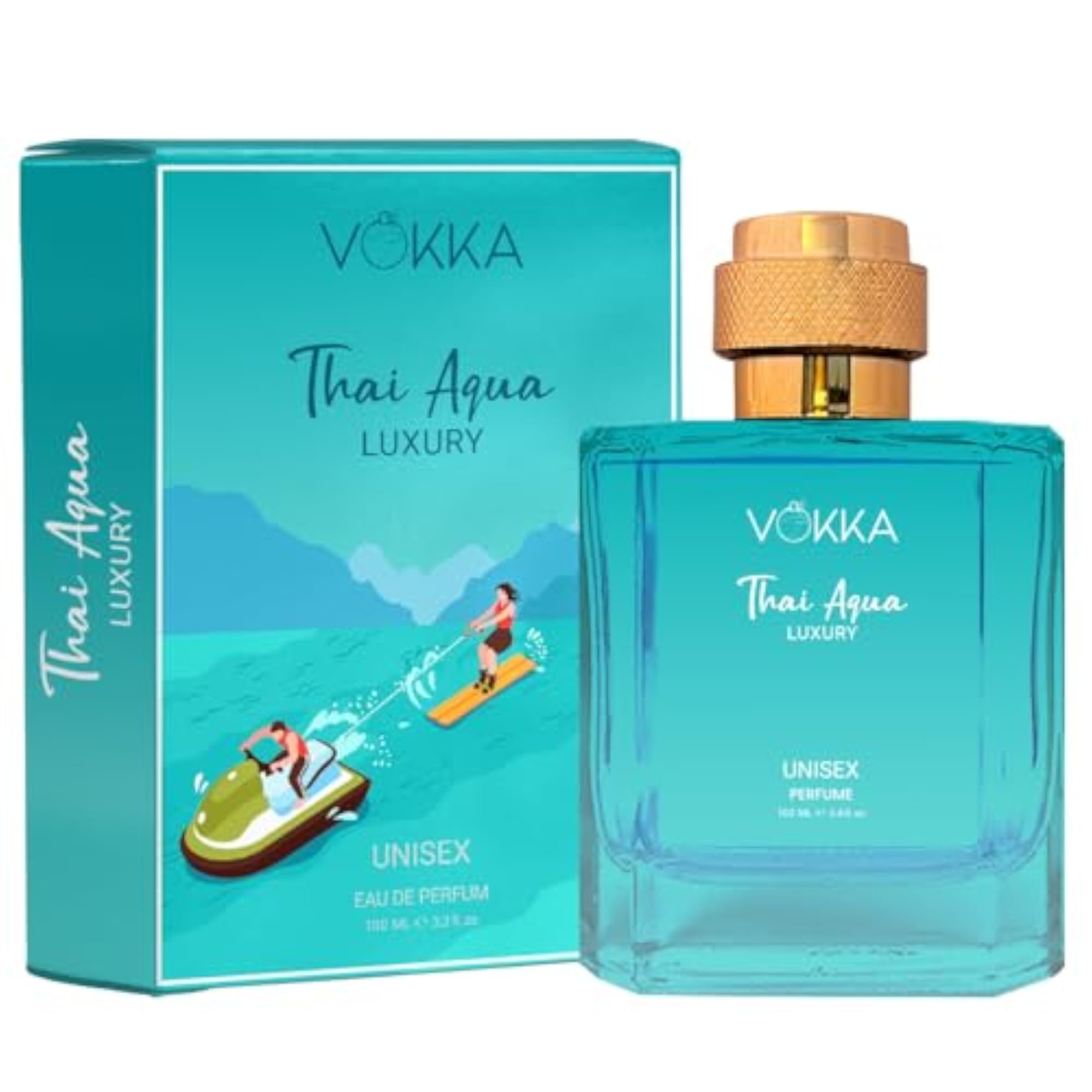 Thai Aqua Eau De Parfum, Unisex Luxury Fragrance, 100 ml
