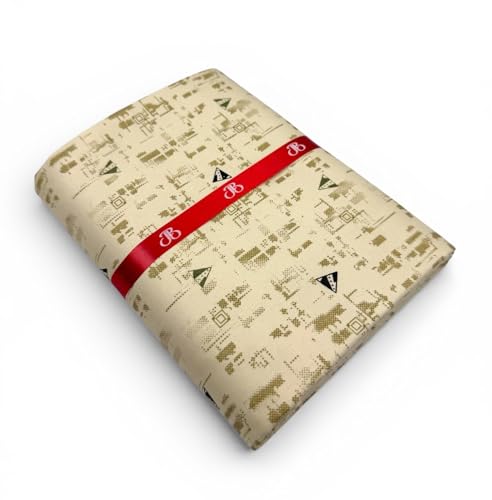 Image of JHABAK'S Unstitched Print Shirt Fabric for Men - Polycotton Material - 2.25Meter Shirt Piece Cloth