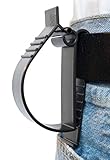 Hard Hat Belt Clip, Glove Utility Belt Clip, Hearing Protection Belt Clip, Hard Hat Grabber - Belt Hanger Clip (1pack, Black)