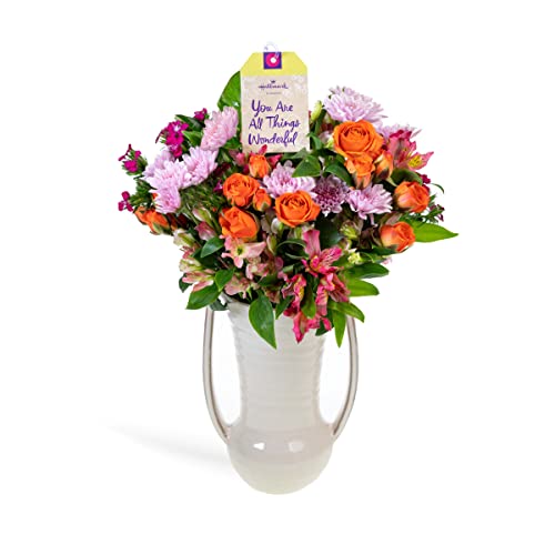 Hallmark Flowers’ Charming Bouquet - Fresh Cut Flowers For Mother's Day, 18 Stems Of Charmelia, Alstroemeria, Dianthus, Poms, Spray Roses, And Foliage - No Vase Included With Fresh Flowers #TOP1