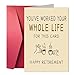 Joycard Funny Retirement Cards With Envelopes, Funny Office Resignation Card For Co-workers And Friends, Humorous Retirement Cards For Family Her/His, Entertaining Farewell Wishes Card For Women Men