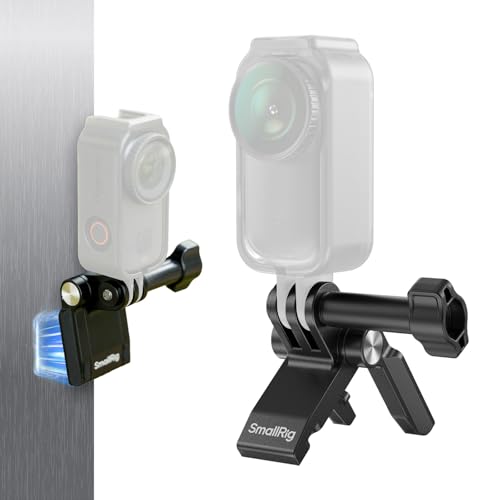 SmallRig Magnetic Mount for Action Camera, for DJI Osmo Nano/Action 4/5 pro, for GoPro Hero 13/12/11, with Quick Release Plate for Arca-Swiss, 1/4"-20 Locating Hole, Ultra-Low-Angle Shooting by SMALLRIG - Used condition - US$16.97