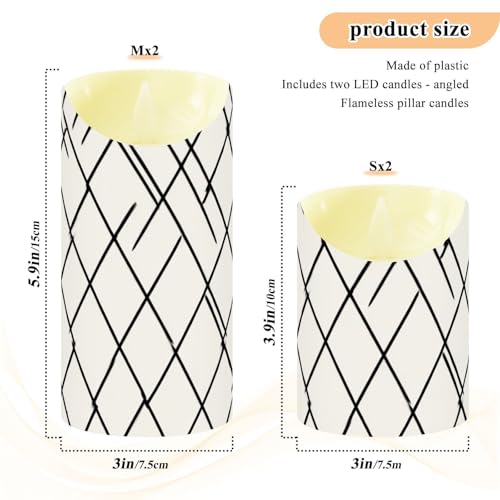 Bougies LED cire vacillante pour une décoration de table sans risque - 4
